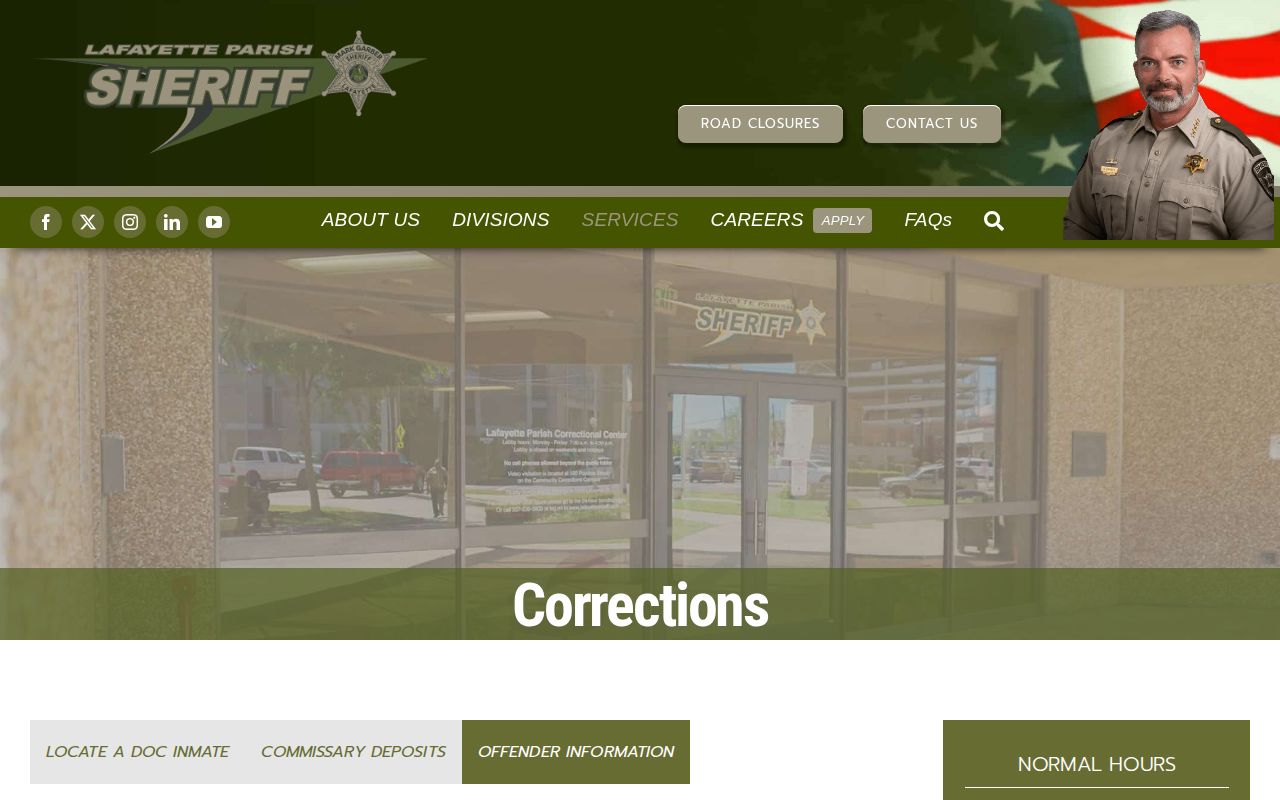 LPSO Offender Information instructions for the 365Labs jail roster